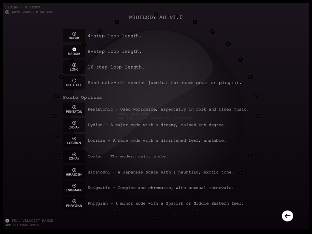Parameter List